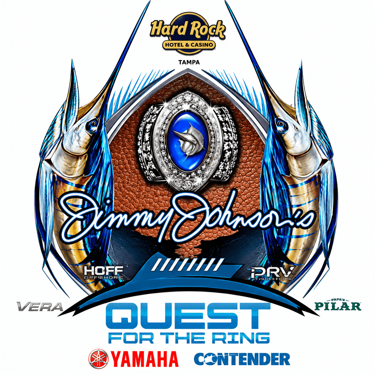 Hard Rock sponsored fishing competition design