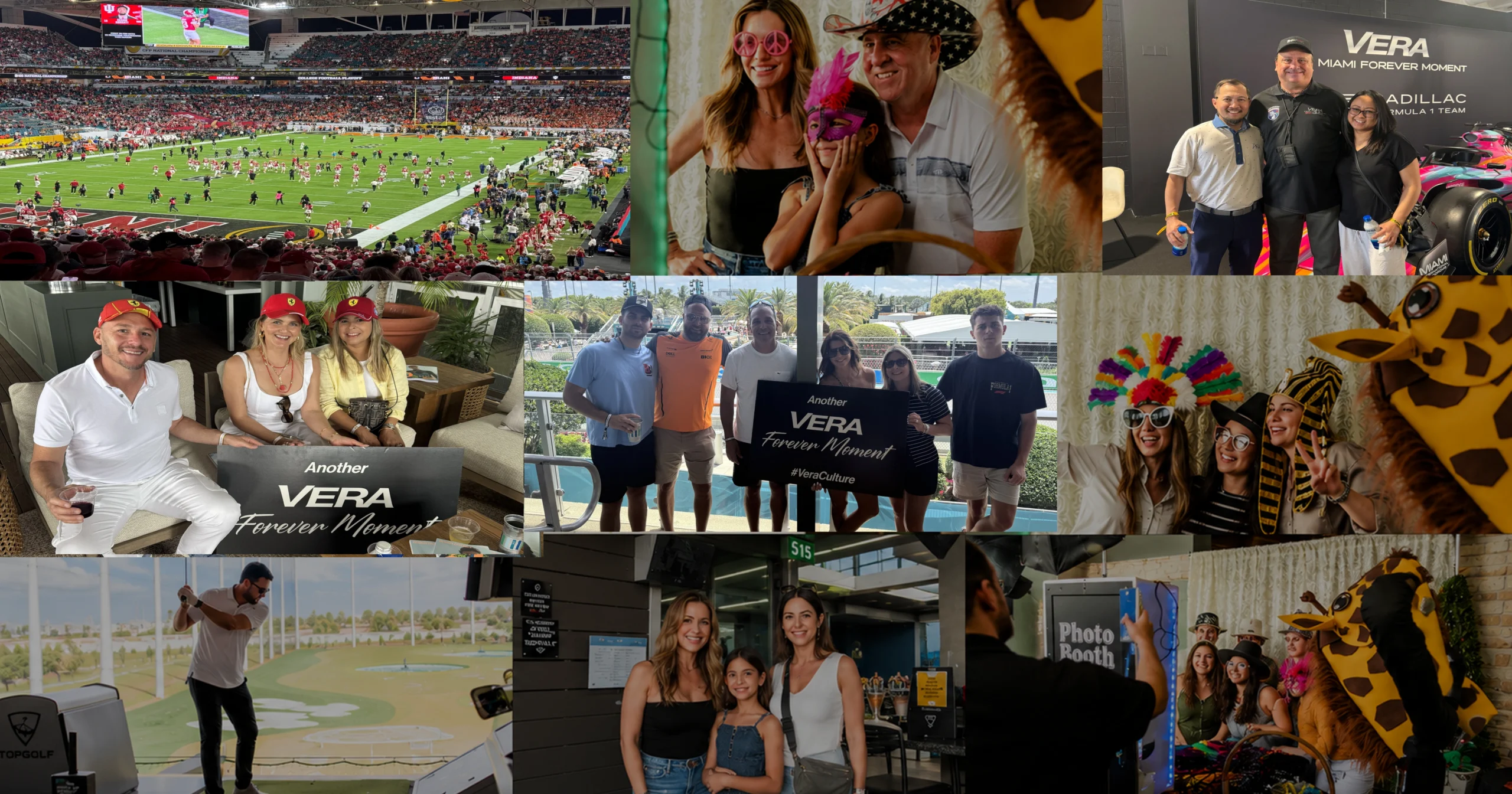 Collage of events